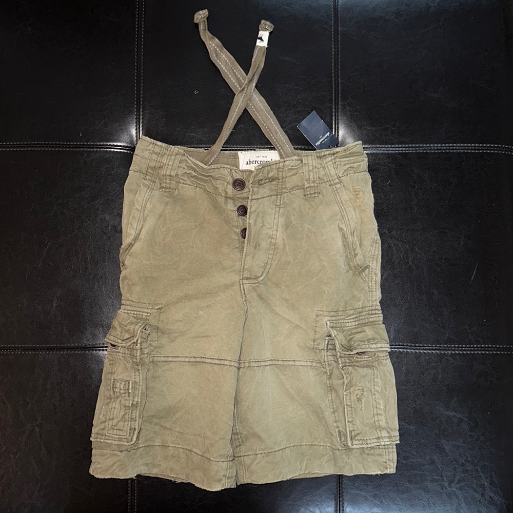 Abercrombie button fly drawstring cargo 10 NWT